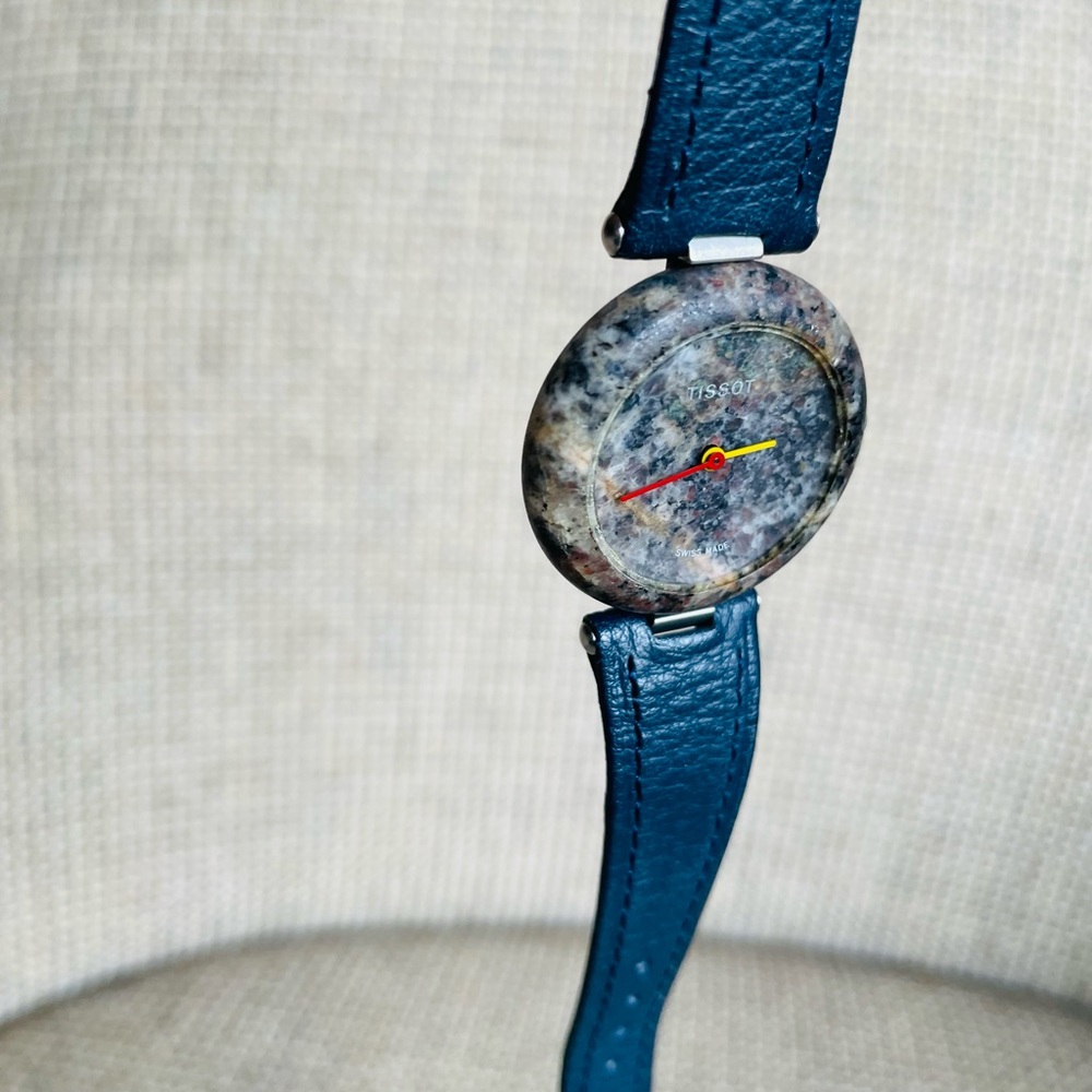 Tissot Watch Granite Rock Blue Stone Vintage - Picture 2 of 11